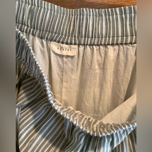 Poetry Full A-Line Long Cotton Skirt With Pockets Size 16 - Picture 10 of 13